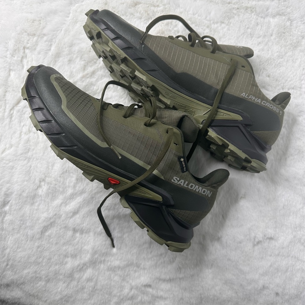Salomon Men's Alphacross 5 Gore-TEX Trail Running Shoes Size 10 - Picture 4 of 8
